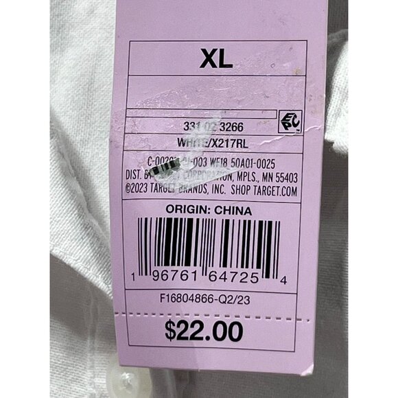 Wild Fable - Women's Long Sleeve Shirt - White - Extra Large - Picture 8 of 13